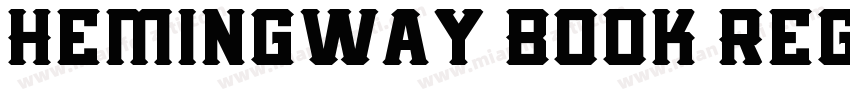 Hemingway Book Regul字体转换